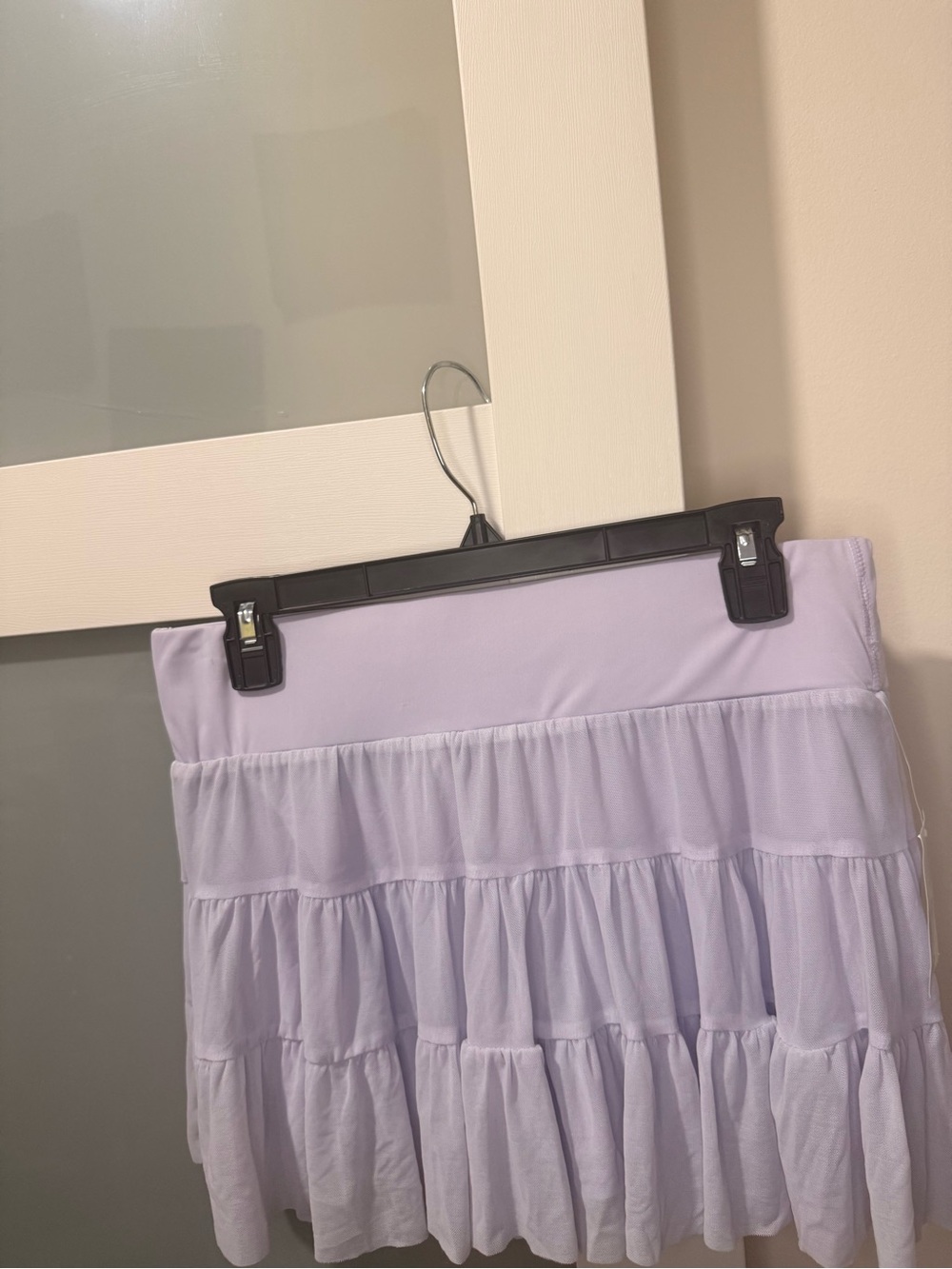 Forever 21 Lilac Tiered Ruffle Mini Skirt